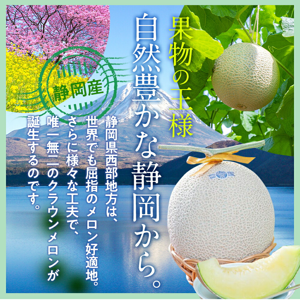 クラウンメロン 白等級 1.3kg前後 2玉 静岡県産 |  | 03