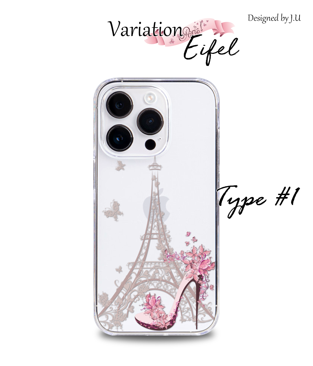 Google Pixel 9 Pro ケース スマホ カバー クリア イラスト GooglePixel9Pro スマホケース Pixel9Pro 透明 Googleピクセル9Pro ハードケース エッフェル塔 | Google Pixel | 04