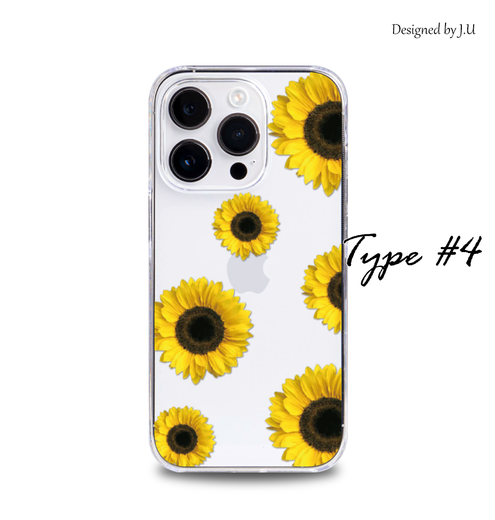 【ひまわり様】iphone15 iPhone 15 Plus iPhone15Plus ケース スマホ クリア イラスト