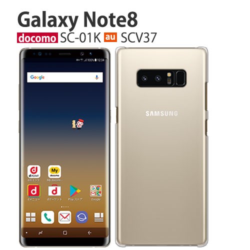 Galaxy Note8 ケース クリア SC-01K スマホ カバー フィルム 