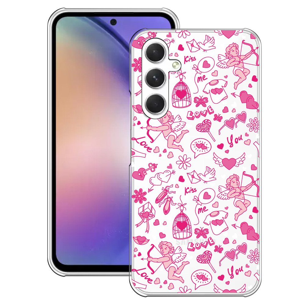 Galaxy A A54 5G ケース SC-53D スマホ カバー クリア イラスト