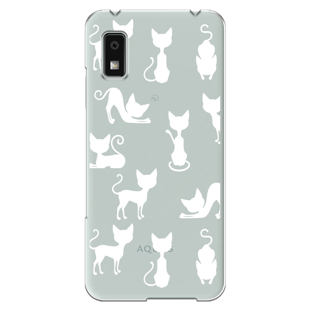 AQUOS wish wish3 ケース A302SH スマホ カバー クリア イラスト