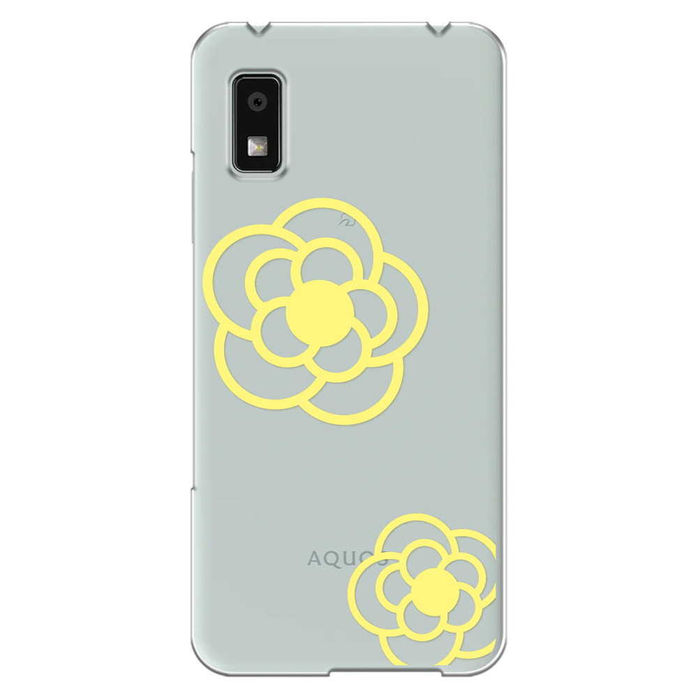 AQUOS wish wish3 ケース SH-53D スマホ カバー クリア イラスト 透明