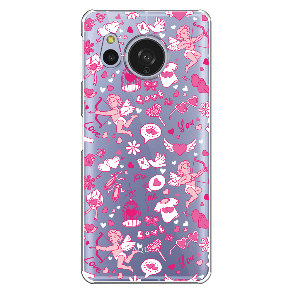 AQUOS sense sense8 ケース SH-M26 スマホ カバー クリア イラスト