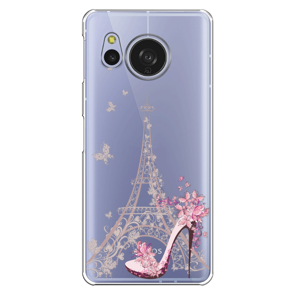 AQUOS sense sense8 ケース クリア イラスト 透明 SH-54D スマホ