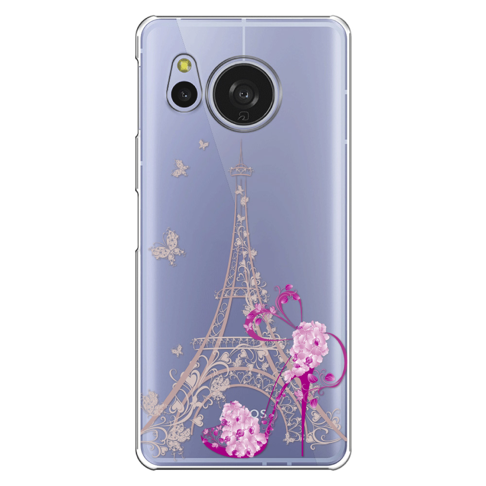 AQUOS sense sense8 ケース クリア イラスト 透明 SH-54D スマホ