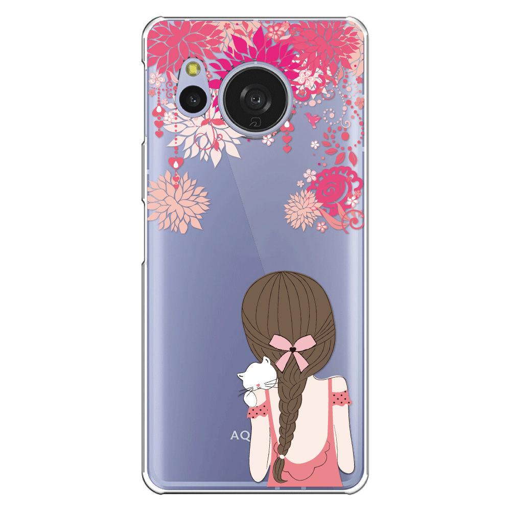 AQUOS sense sense8 ケース SHG11 スマホ カバー クリア キャラクター