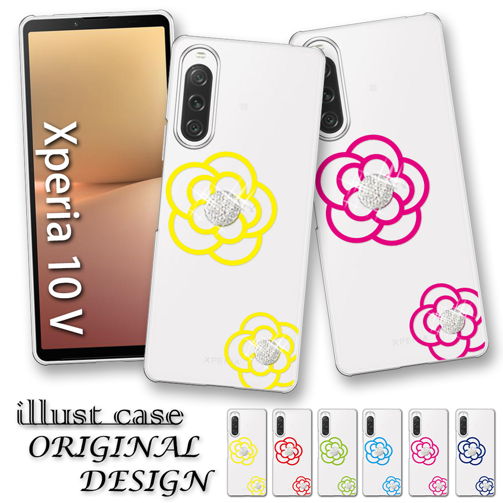 Xperia 10 V P[X A302SO X}z Jo[ NA CXg Xperia10V SO-52D SO52D SOG11 X}zP[X n[hP[X  GNXyA10V FLOWERICE3