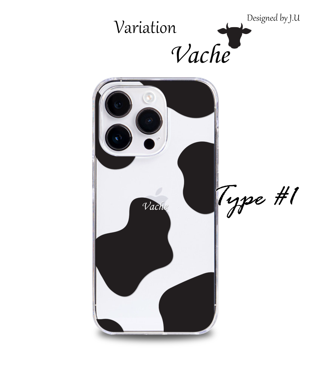Google Pixel 7a ケース スマホ カバー クリア イラスト GooglePixel7a スマホケース Pixel7a 透明 ハードケース グーグルピクセル7a 牛柄 | Google Pixel | 04