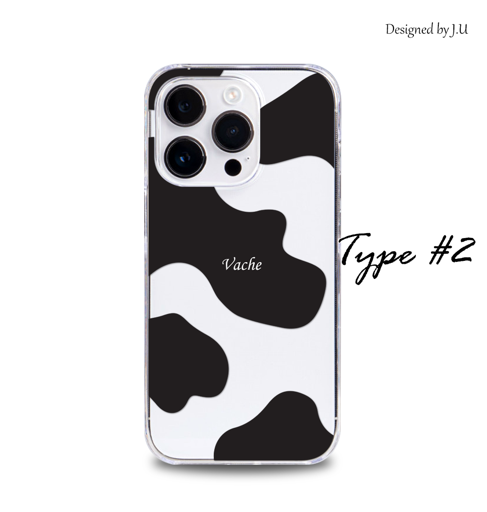 Google Pixel 7a ケース スマホ カバー クリア イラスト GooglePixel7a スマホケース Pixel7a 透明 ハードケース グーグルピクセル7a 牛柄 | Google Pixel | 05