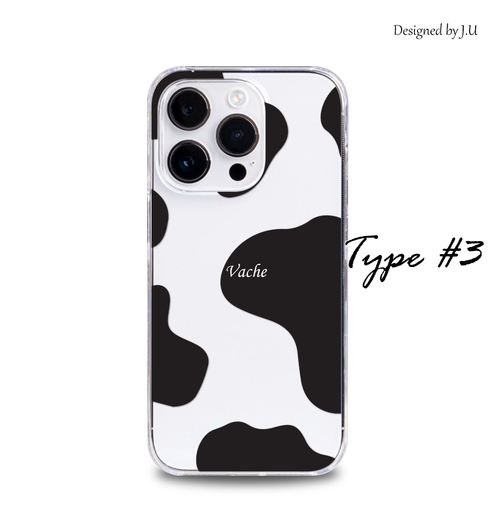 Google Pixel 7a ケース スマホ カバー クリア イラスト GooglePixel7a スマホケース Pixel7a 透明 ハードケース グーグルピクセル7a 牛柄 | Google Pixel | 06