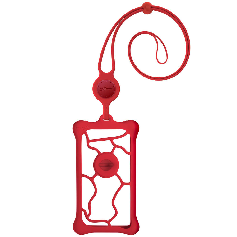 スマホショルダーになるネックストラップ付きスマホホルダー Bubble Tie 2 フィンガーリング付きケース BoneCollection ボーン バブルタイ2 |  | 02