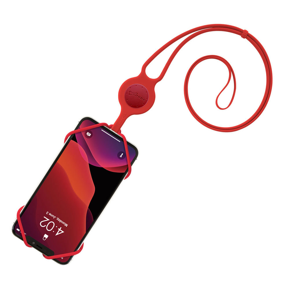 可愛いシリコン製スマホショルダー カードケース付き  Lanyard Phone Tie 2 BoneCollection ボーン ランヤード フォン タイ |  | 02