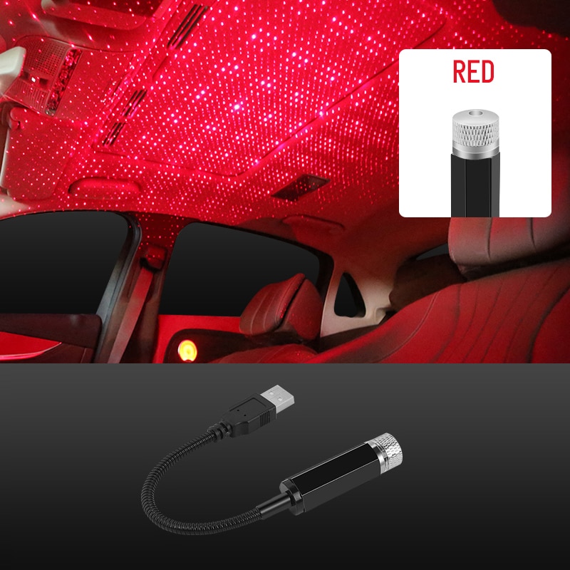 ミニLEDプロジェクションランプ 車USB 寝室 イルミネーション 照明