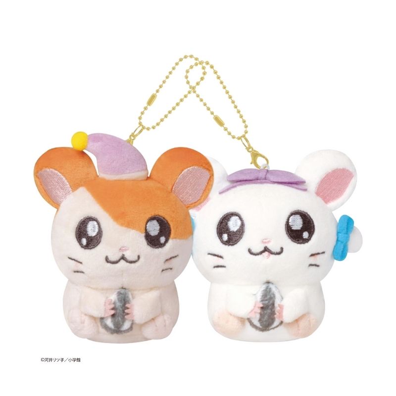 ニコぬいキーホルダー とっとこハム太郎 リボンちゃん マフラーちゃん