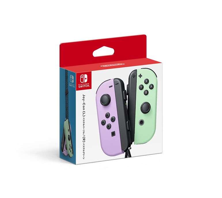 即納 新品 NSW Joy-Con(L) パステルパープル/(R) パステルグリーン(スイッチ 周辺機器) | 