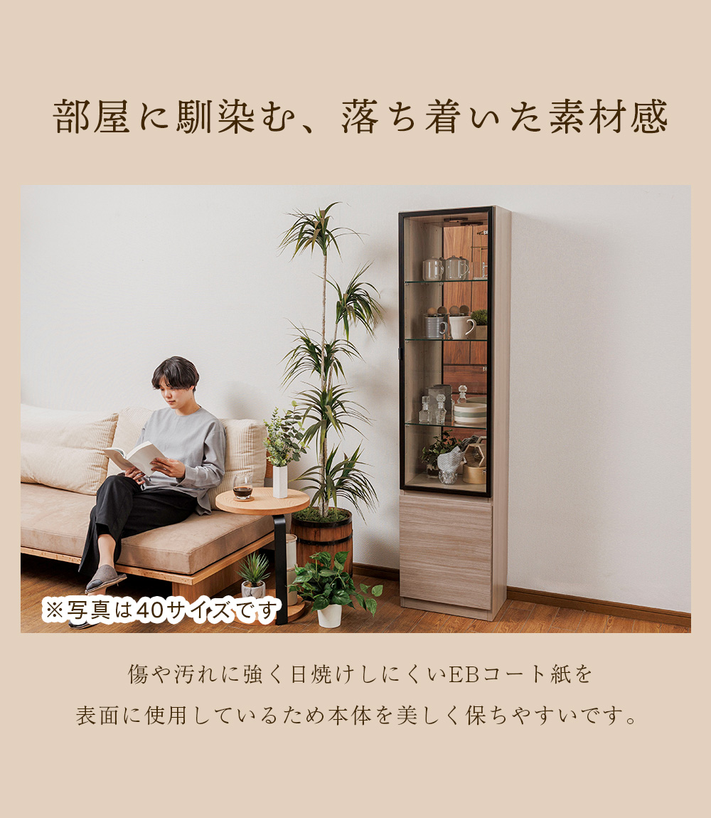 With Plan（ウィズプラン） 日本製 高級 国産 コレクションケース 幅60