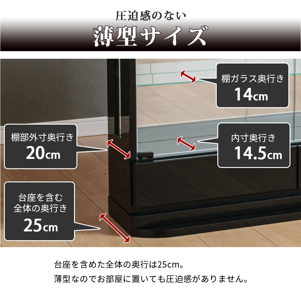 With Plan アウトレット コレクションケース 幅80 フィギュア