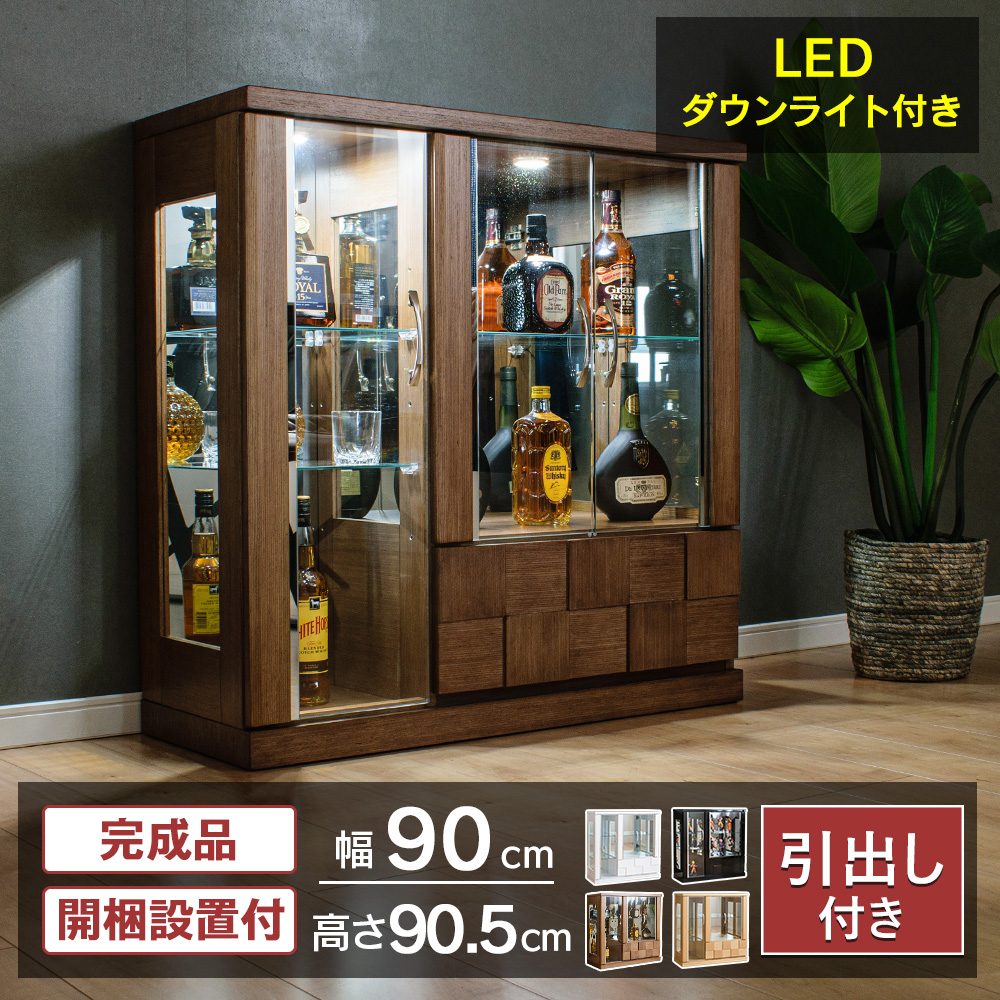 With Plan（ウィズプラン） コレクションケース 大型 LED フィギュア棚