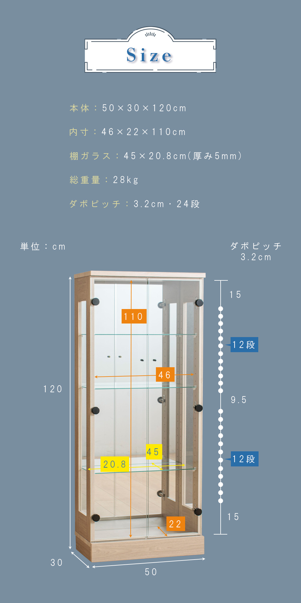 With Plan（ウィズプラン） アウトレット コレクションケース ガラス 
