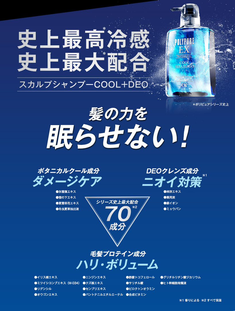 公式 ポリピュアEX スカルプシャンプー メンズ 350mL 育毛 薬用 男性 