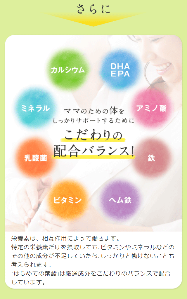 葉酸サプリ はじめての葉酸 3袋セット 無添加 栄養 美容75種 鉄分21mg カルシウム250mg 亜鉛 ヘム鉄 ピニトール 妊活 妊娠中 90日分 シーエスシーpaypayモール店 通販 Paypayモール