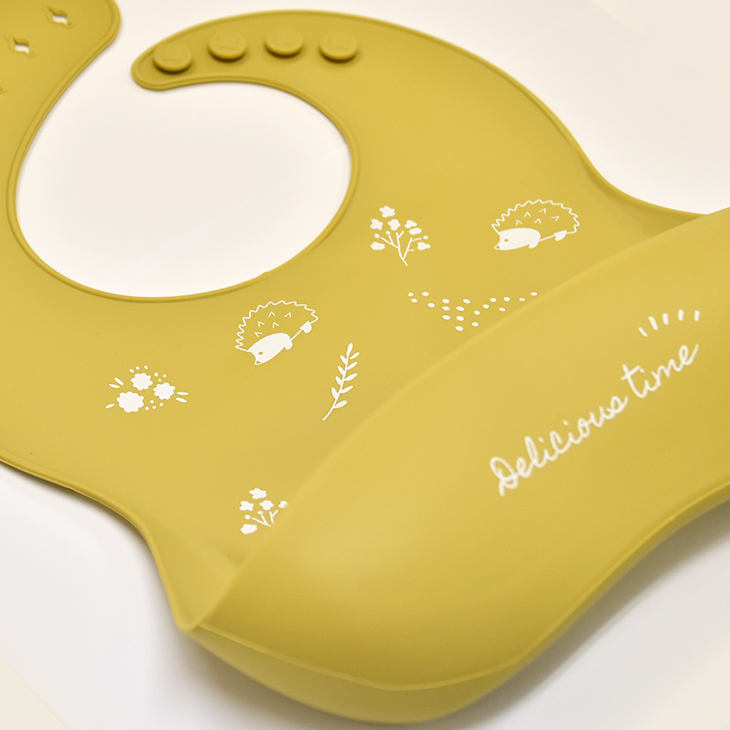 aenak シリコン スタイ 食洗器可 丸洗い可 お食事エプロン エプロン よだれかけ ピンク ベージュ ライトベージュ サックス ライトグレー ネイビー | Aenak | 02