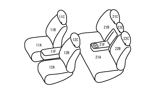 【F895】インプレッサスポーツ [H28/11-R1/11][GT2/GT3/GT6/GT7] ワイルドステッチ Bellezza ベレッツァ シートカバー｜csrparts-sls｜11