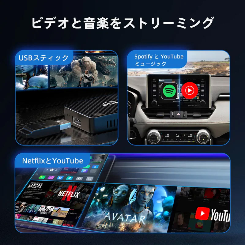 Ottocast(オットキャスト) Play2Video Pro CA400-S CarPlay