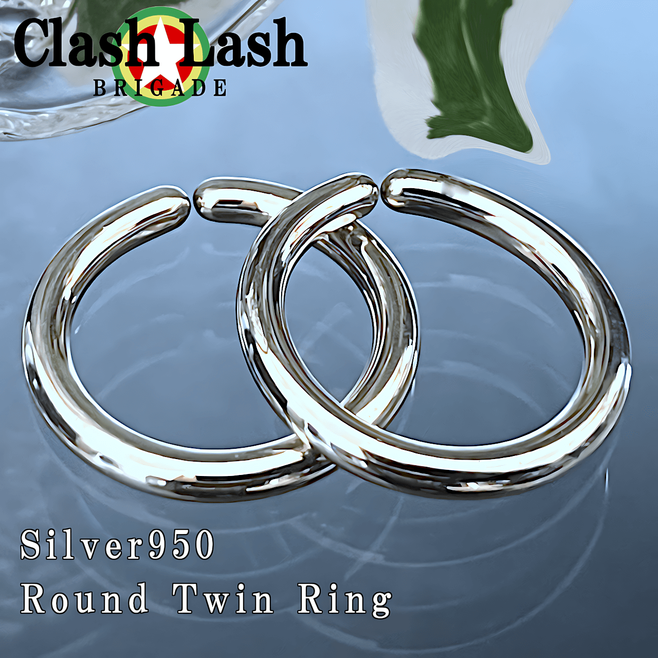 Yahoo! Yahoo!ショッピング(ヤフー ショッピング)【CLO-018】Silver950 Round Twin Ring シルバー950 ラウンドツインリング シンプル スリム 丸 2連 メンズ レディース 鏡面 かわいい スタイリッシュ 17号