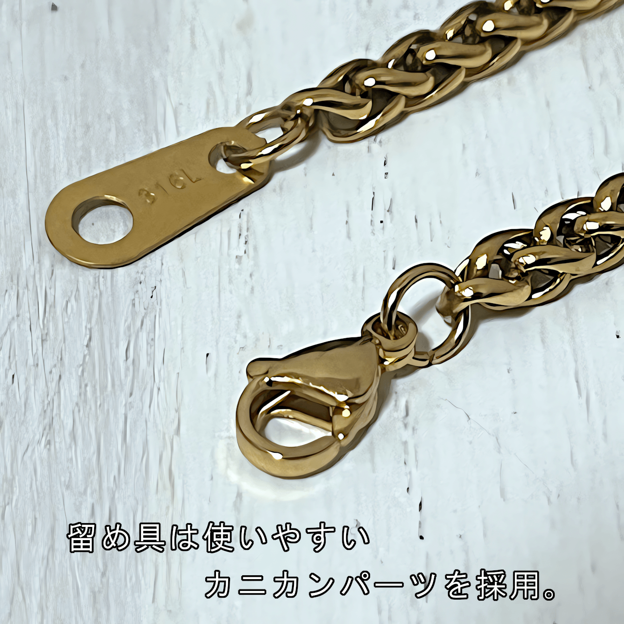 ブレスレット 18金コーティング レディース ...の詳細画像3