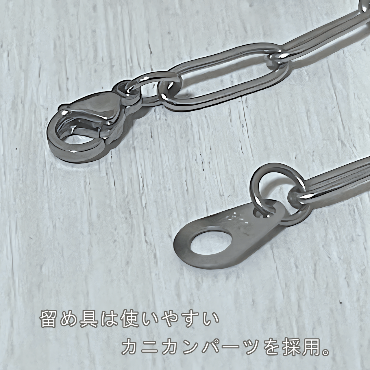 ブレスレット レディース ステンレスチェーン ...の詳細画像2