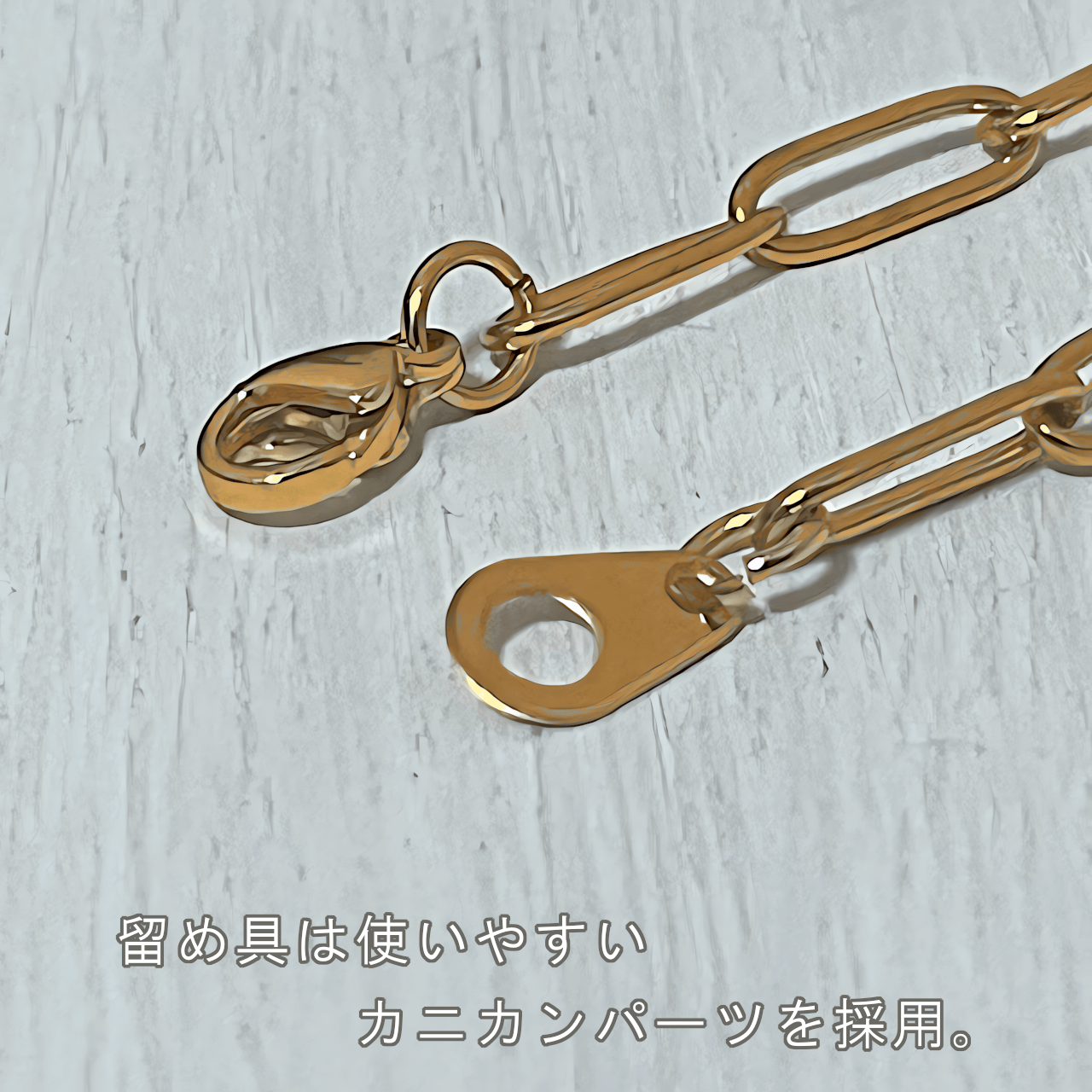 ブレスレット 18金コーティング レディース ...の詳細画像2