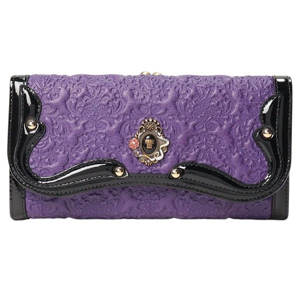 新品 未使用 アナスイ ヴィンテージローズ 口金フラップ長財布 がま口 ANNA SUI アナスイ ヴィンテージローズ ブラック 口金フラップ長