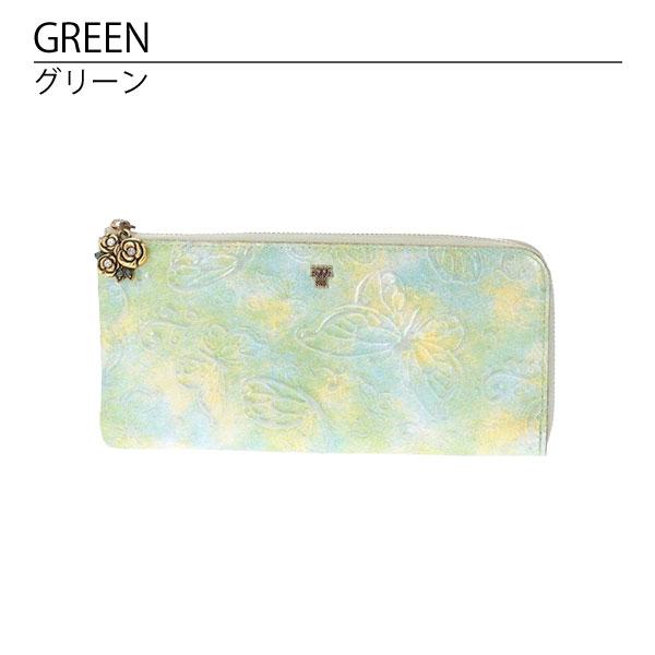 【新品】アナスイ パピヨン 財布 ファスナー 長財布 anna1292 ANNA SUI アナスイ パピヨン 財布 ファスナー薄マチ長財布