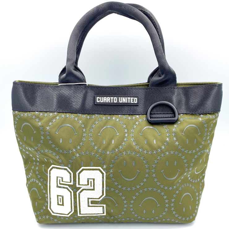 カートバッグ ゴルフバッグ 内ポケット 星モチーフ スマイル総柄