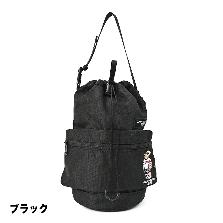 Cuarto UNITED（クアルトユナイテッド） Teddy Bear 巾着バッグ 筒型 