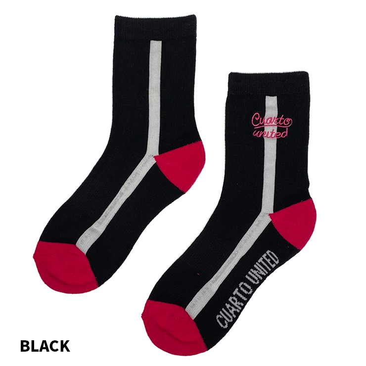 クルーソックス サイドライン 刺繍ロゴ レディース クアルトユナイテッド ゴルフウェア 20FW | Cuarto UNITED | 03