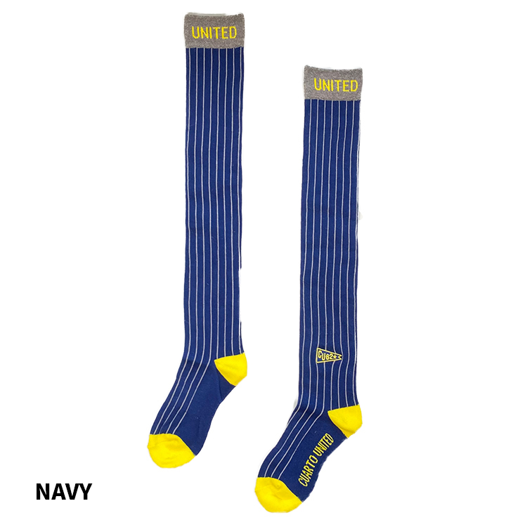 ニーハイソックス ピンストライプ リブロゴ レディース クアルトユナイテッド ゴルフウェア 20FW | Cuarto UNITED | 02