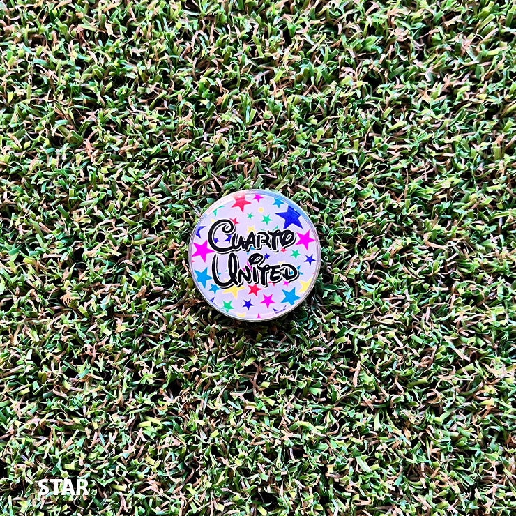 ゴルフマーカー マグネット式 ハットクリップ 星柄 ヒョウ柄 クアルトユナイテッド ゴルフグッズ 22FW | Cuarto UNITED | 01