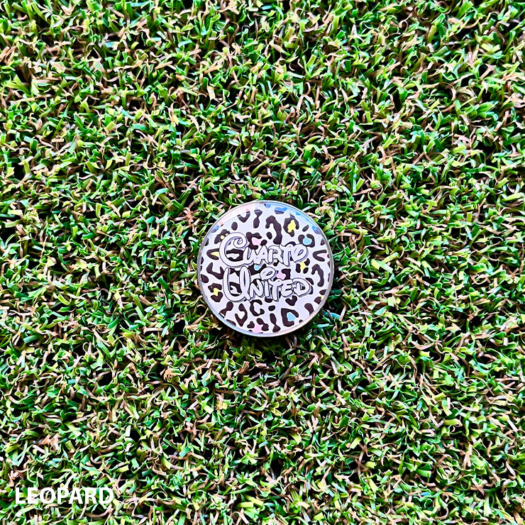 ゴルフマーカー マグネット式 ハットクリップ 星柄 ヒョウ柄 クアルトユナイテッド ゴルフグッズ 22FW | Cuarto UNITED | 02