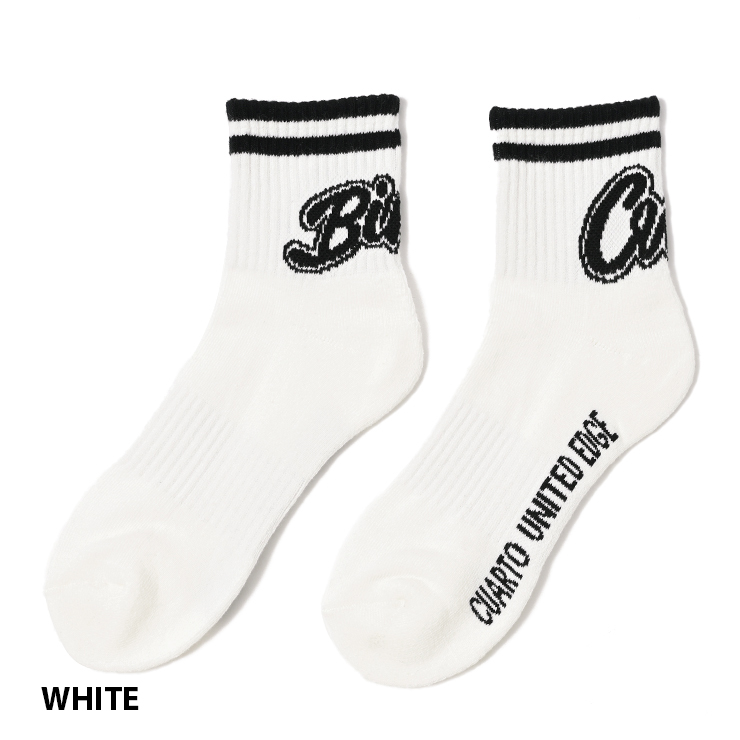 クルーソックス アシンメトリー EDGE バックロゴ メンズ クアルトユナイテッド ゴルフウェア 23SS | Cuarto UNITED | 01