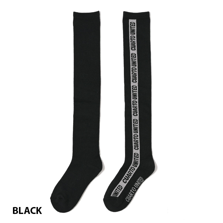 ニーハイソックス サイドロゴ ラインジャガード レディース クアルトユナイテッド ゴルフウェア 23SS | Cuarto UNITED | 03