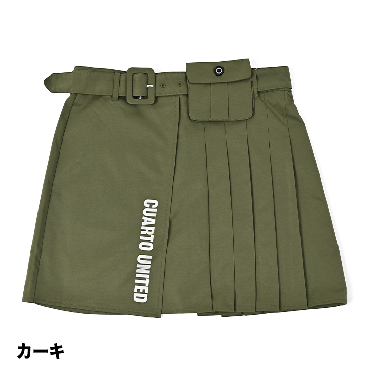 Malbon レディース ゴルフ速乾スカート カーキ Malbon レディース ゴルフ速乾スカート カーキ