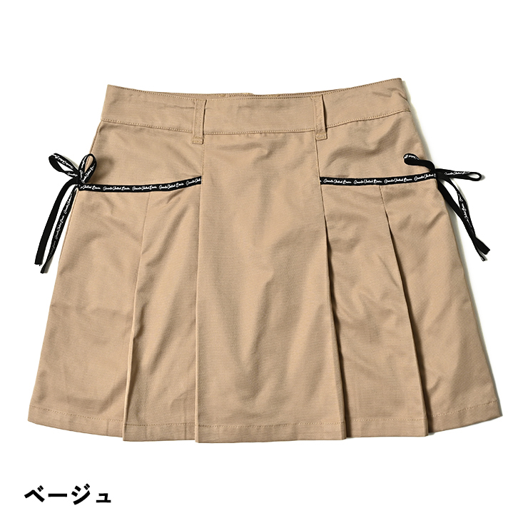 Cuarto UNITED（クアルトユナイテッド） ツイル台形スカート リボン