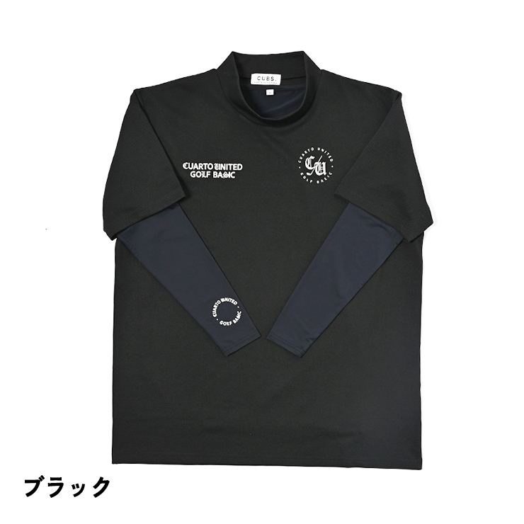 cuarto united フード付きスウェットシャツとスカートセット　ブラック Cuarto UNITED（クアルトユナイテッド） 長袖インナー付きモックネック