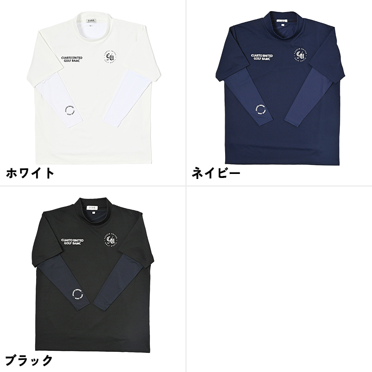 Cuarto UNITED（クアルトユナイテッド） 長袖インナー付きモックネック