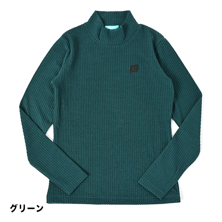 タートルネック ニット トップス ケーブル編み風  レディース クアルトユナイテッド ゴルフウェア 24FW Cuarto UNITED タートルネック ニット トップス ケーブル編み風