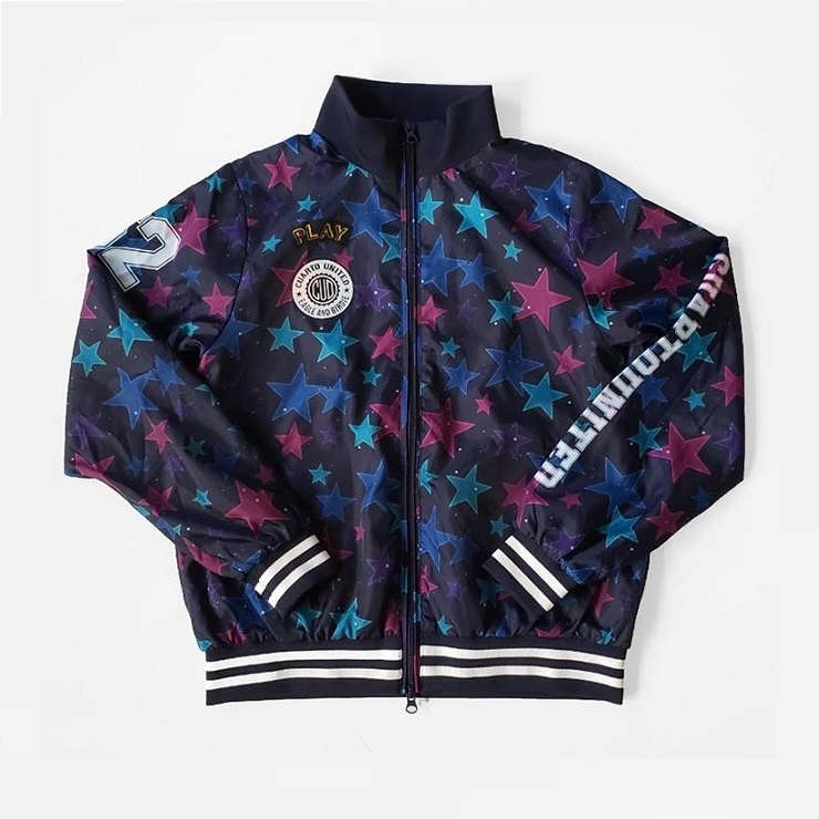 coco 未使用品 クアルトユナイテッド CUARTO UNITED レディース ブルゾン M 紺×グレー  長袖アウター シンプル 刺しゅう 楽天市場】クアルトユナイテッド ブルゾンの通販