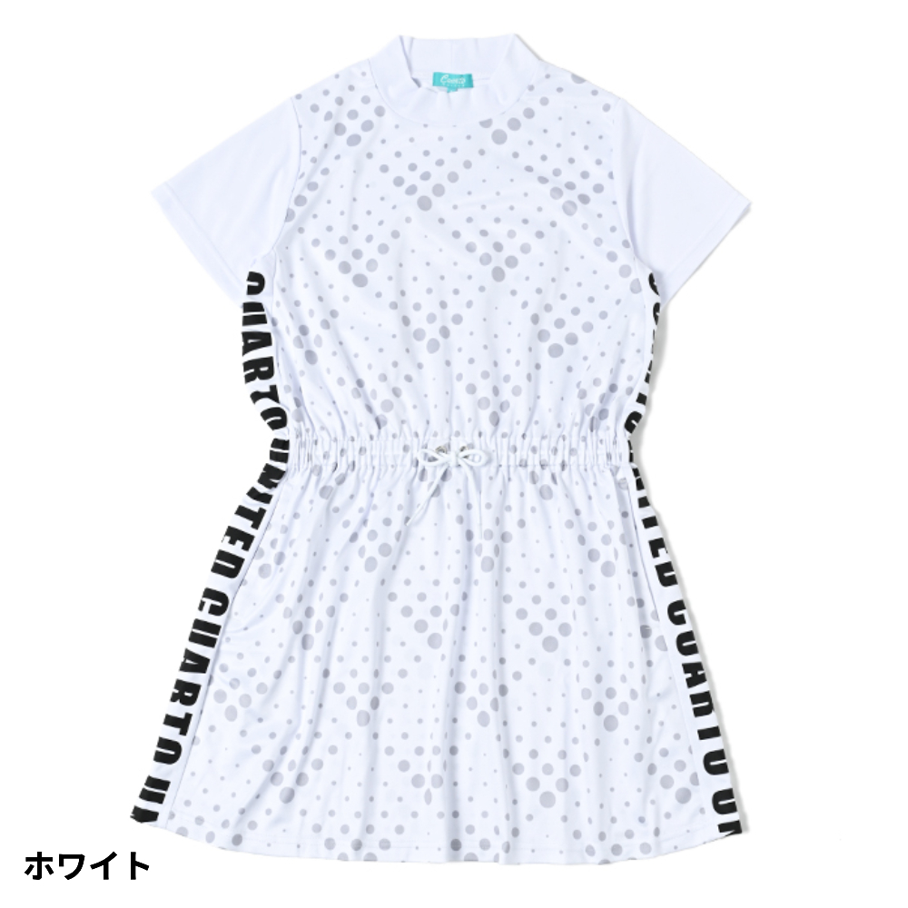 【デサントゴルフ】人気立体ロゴマーク×プリーツデザイン ゴルフワンピース L デサントゴルフ】人気立体ロゴマーク×プリーツデザイン ゴルフ